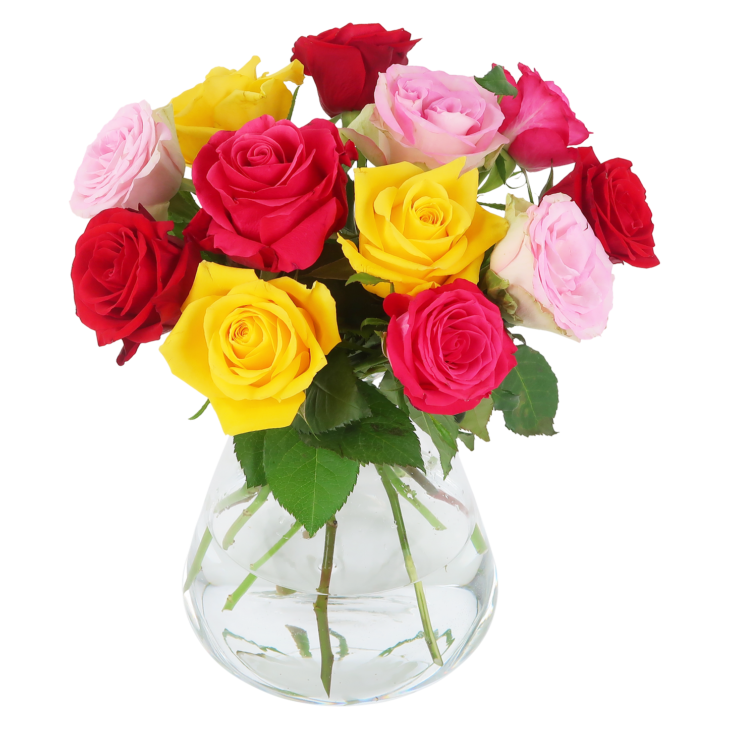 Bunte Rosen - bunter Briefkastenstrauß