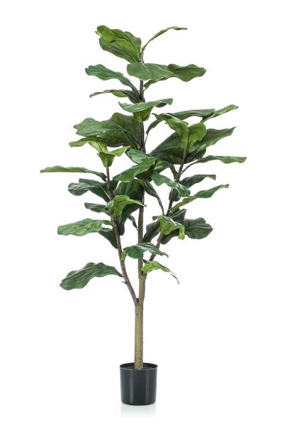 Künstliche Pflanze - Ficus Lyrata - Tabakpflanze - 125 cm
