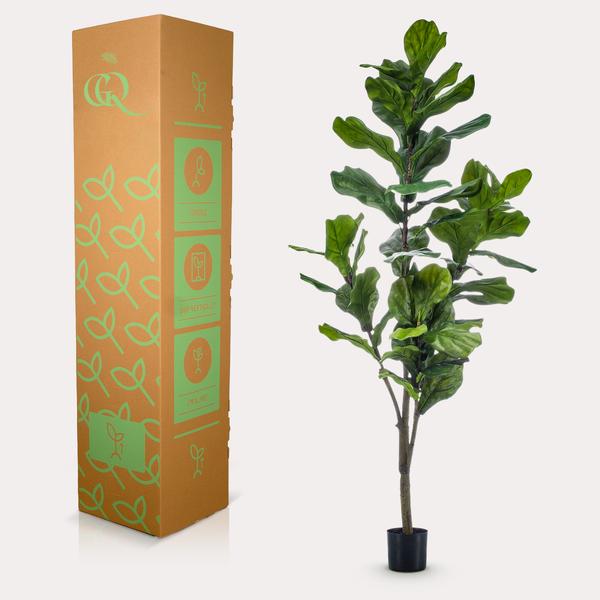 Kunstpflanze - Ficus Lyrata - Tabakpflanze - 150cm