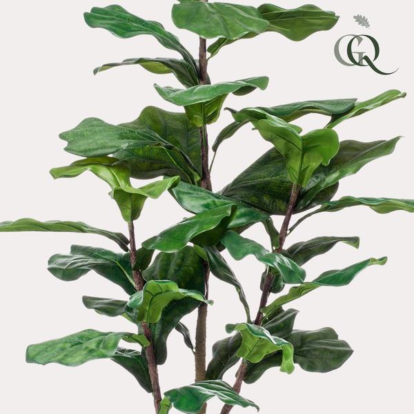 Künstliche Pflanze - Ficus Lyrata - Tabakpflanze - 125 cm