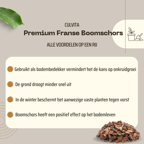 Culvita – Premium Bodendecker aus französischer Baumrinde – Zierrinde 30–40 mm – Rinde geeignet für den Bau von Gehwegen – 40 Liter