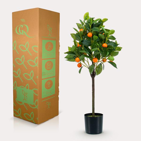 Künstliche Pflanze - Citrus Sinensis - Orangenbaum - 75 cm
