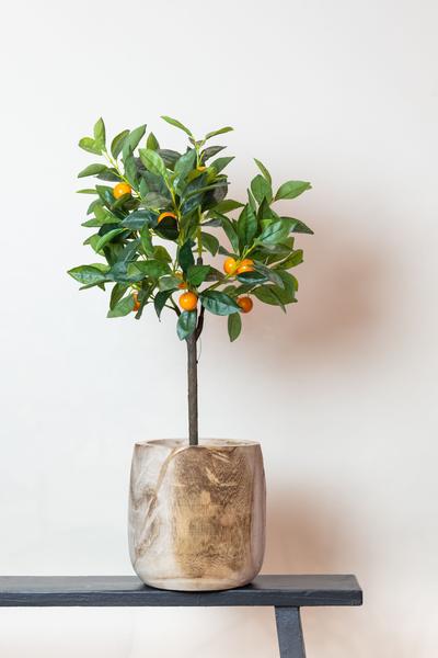 Künstliche Pflanze - Citrus Sinensis - Orangenbaum - 75 cm