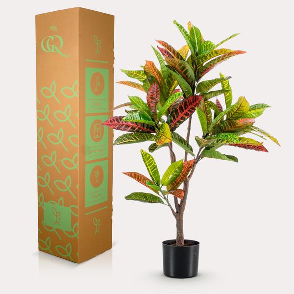 Kunstpflanze - Croton Codiaeum - Wunderstrauch - 95 cm