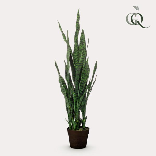Künstliche Pflanze - Sanseveria schwarze Koralle - Frauenzunge - 97 cm