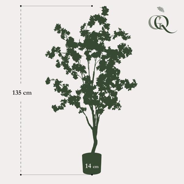 Künstliche Pflanze - Kirschblüte - Weiß - 135 cm