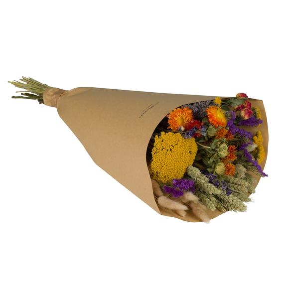 Trockenblumen - Feldstrauß groß - Orange - ↕60cm