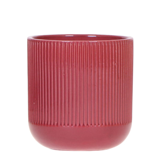 Flare Dekotopf - Rot - Ø9cm