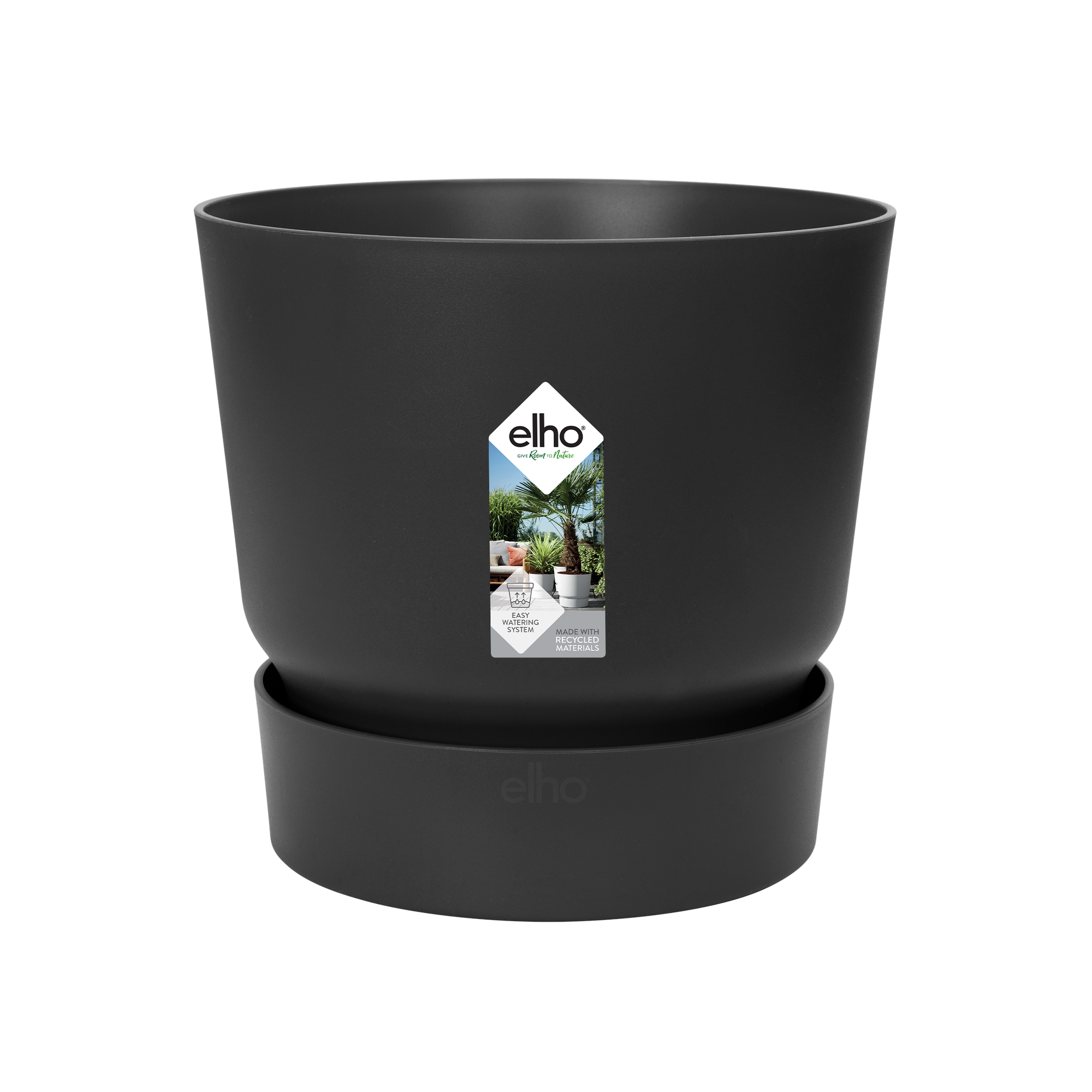 Pot elho Greenville Round zwart - D39 x H37