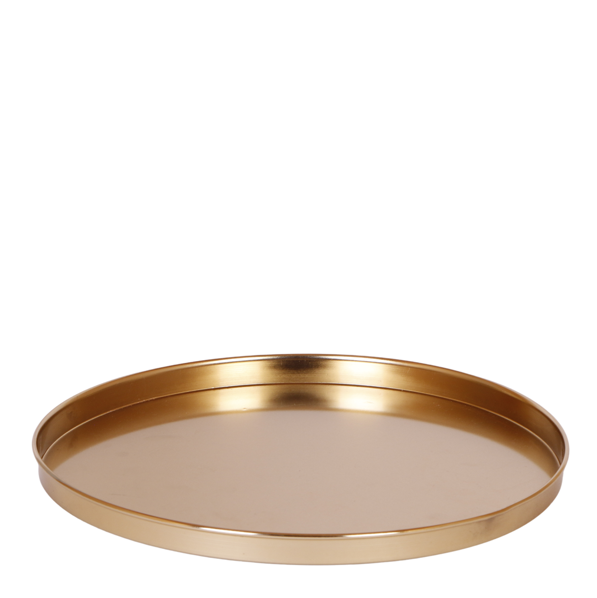 Kolibri Home | Decoratieschaal - Rond gouden dienblad Ø30cm
