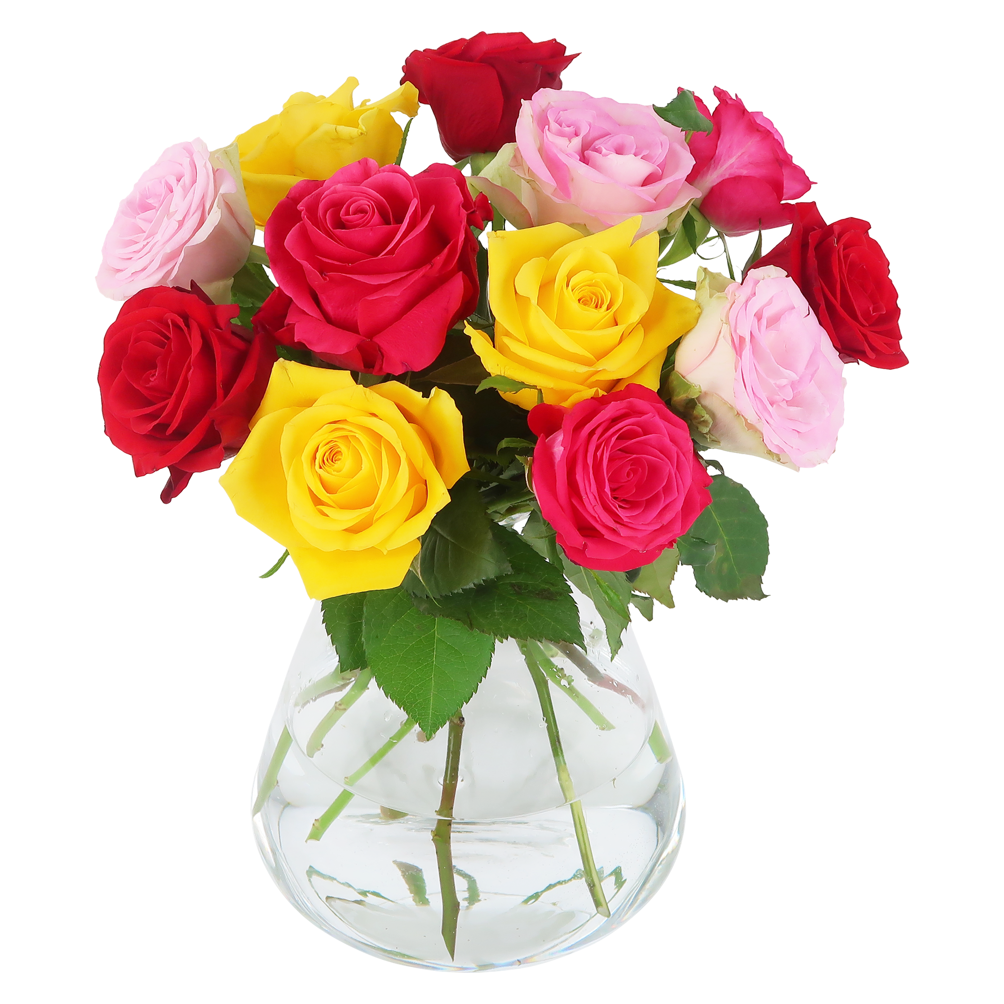 Colorful Roses - brievenbusboeket kleurrijk