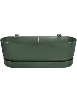 Elho Pot Greenville Easy Balcony D25cm - Leaf Green
