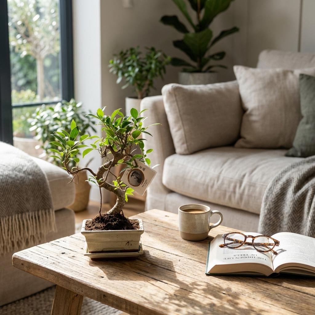 Bonsai S vorm Boom - Ø 15 cm - Hoogte: 30-35 cm (mix keramiek)