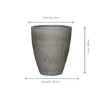 Pot Ben M Dioret Grey - D37 x H45