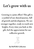 Sansevieria-Geschenk „Lass uns mit uns wachsen“ MIT GRUßKARTE! – Ø12cm – ↕30cm