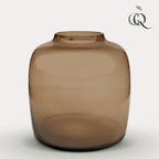 Vase Glas - M - H25 B25 - Bartica - Taupe
