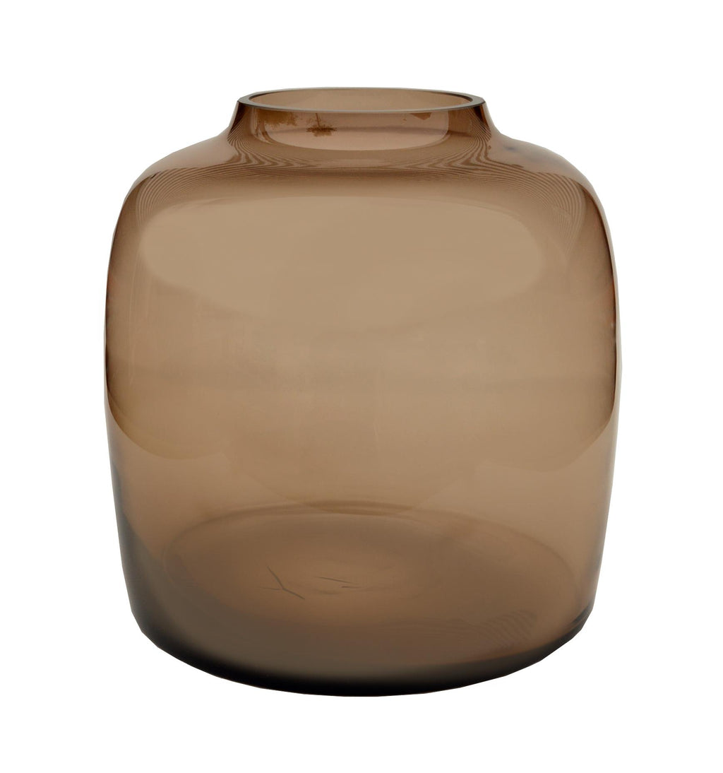 Vase Glas - M - H25 B25 - Bartica - Taupe