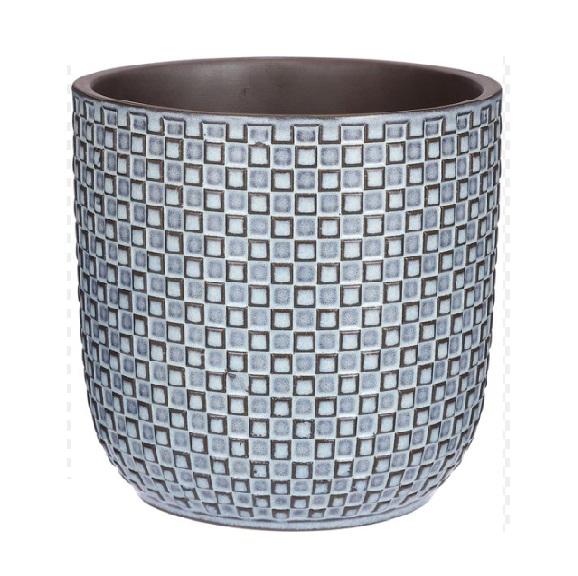 Minitopf Relief blau D7