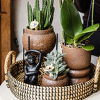 Kolibri Home | Ornament - Decoratie beeld Sitting Monkey - Black