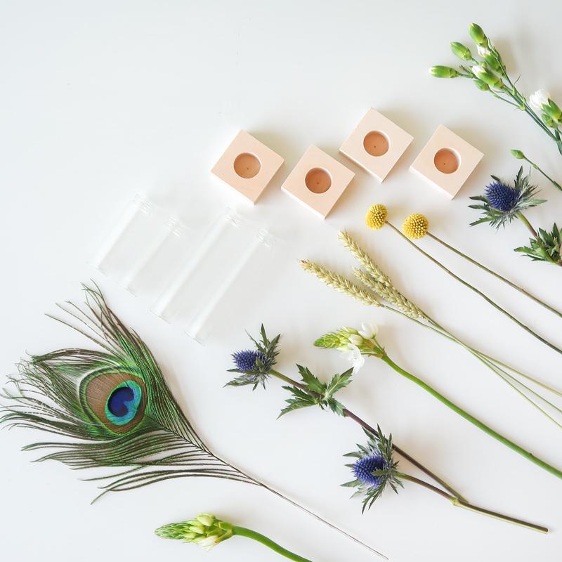 Flower Fest - brievenbus bloemen, incl. vaasjes en standaard