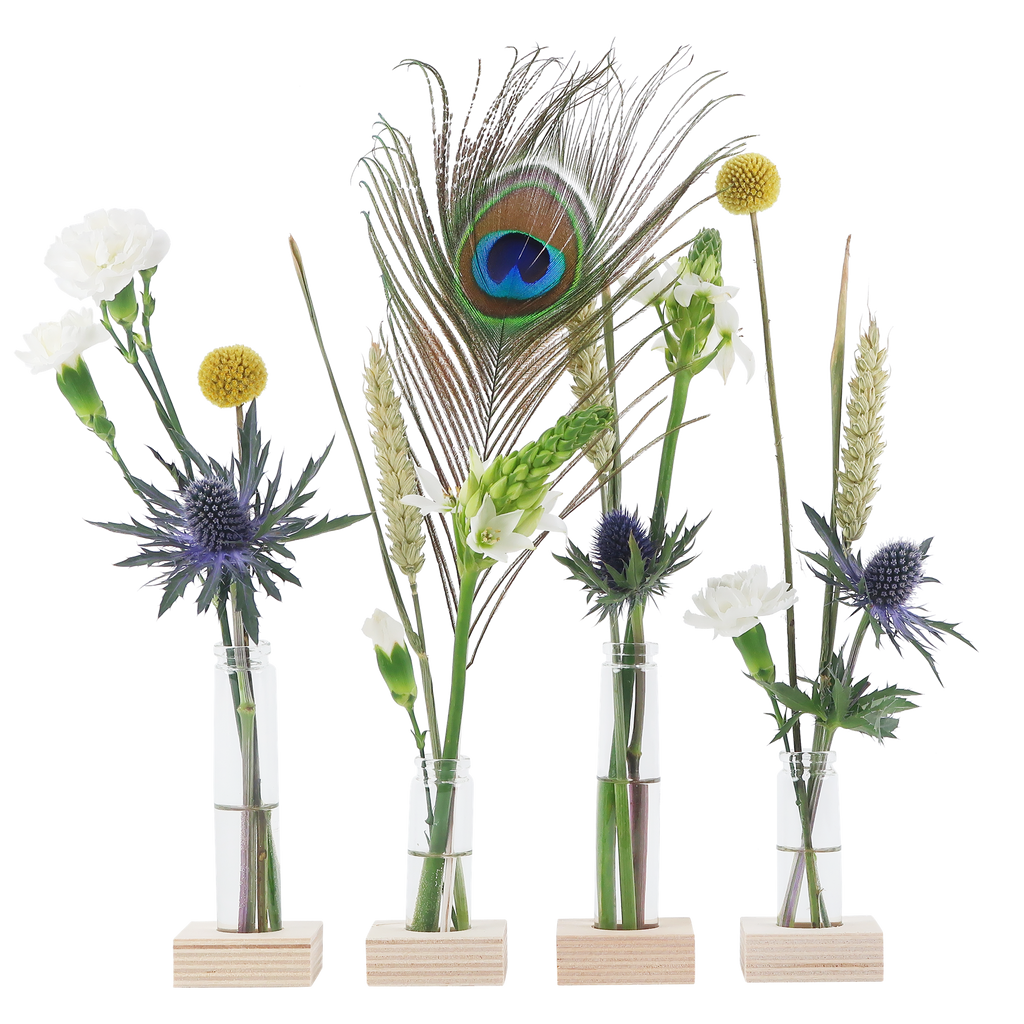 Flower Fest - brievenbus bloemen, incl. vaasjes en standaard