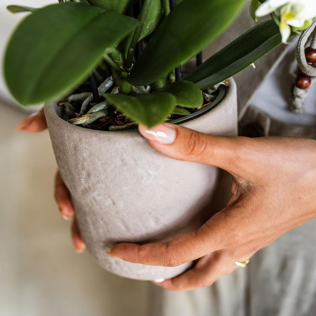 Kolibri Home | Rustic sierpot - Sand - Ø9cm