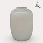 Vase aus Glas – M – H35 B25 – Artic Ivory