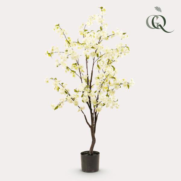 Artificial plant - Cherry blossom - White - 135cm