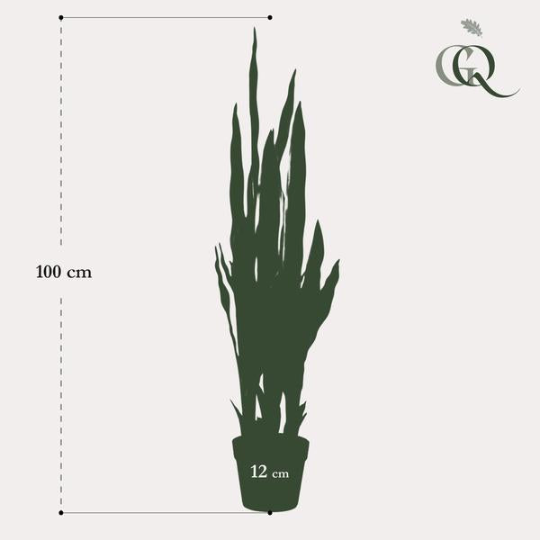 Künstliche Pflanze - Sanseveria Trifasciata - Frauenzunge - 97 cm