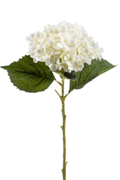 Künstliche Blumen Solo - Weiß - Hortensienblüte - x 8 - 52 cm