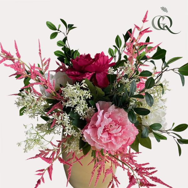 Artificial Flowers - Bouquet L - Shiny Pink - 80cm