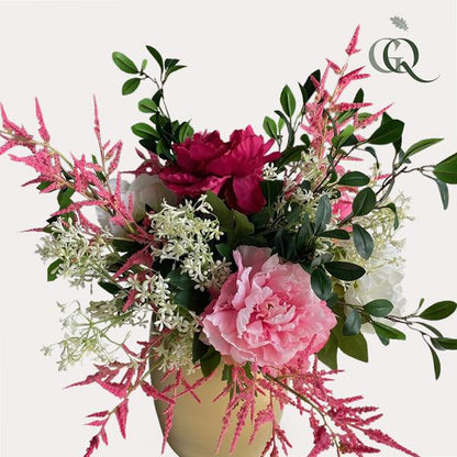Artificial Flowers - Bouquet L - Shiny Pink - 80cm