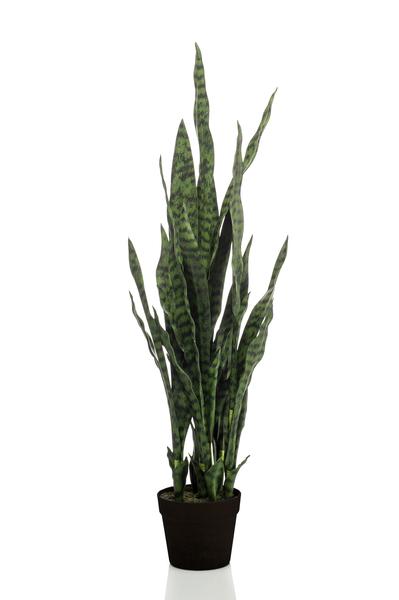 Künstliche Pflanze - Sanseveria schwarze Koralle - Frauenzunge - 97 cm