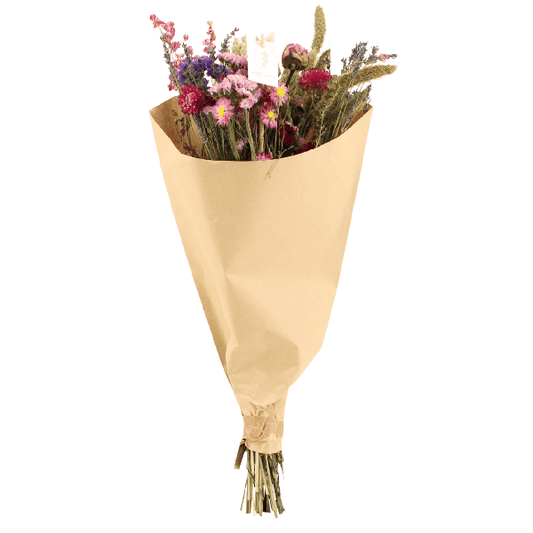 Trockenblumen Feldstrauß Rosa - Ø25cm - ↕60cm - Ø25 - ↨60cm