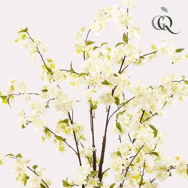 Artificial plant - Cherry blossom - White - 135cm
