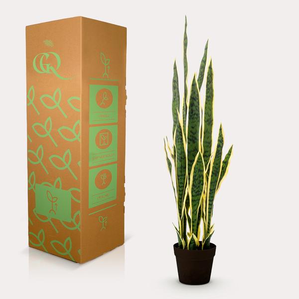 Künstliche Pflanze - Sanseveria Trifasciata - Frauenzunge - 97 cm