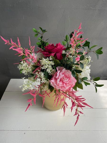 Artificial Flowers - Bouquet L - Shiny Pink - 80cm
